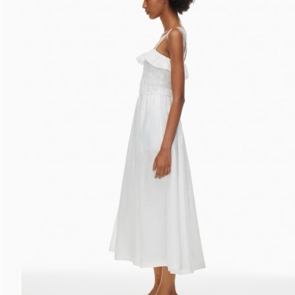 Aritzia Wilfred Portea Linen Dress White - Picture 2 of 8